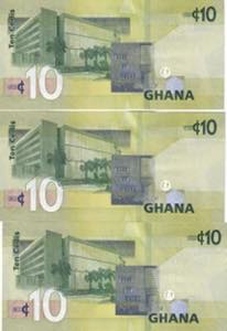Ghana, 10 Cedis, 2019, pNew, (Total 3 ... 