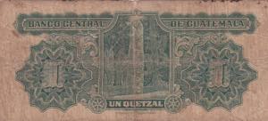 Guatemala, 1 Quetzal, 1945, FINE, p14b