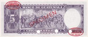 Guatemala, 5 Quetzales, 1964, UNC, p53s, ... 