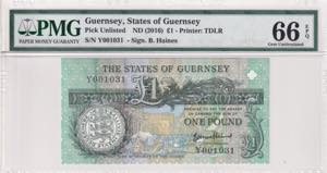 Guernsey, 1 Pound, 2016, ... 