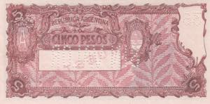 Argentina, 5 Pesos, 1935, UNC, p250, SPECIMEN
