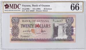 Guyana, 20 Dollars, ... 