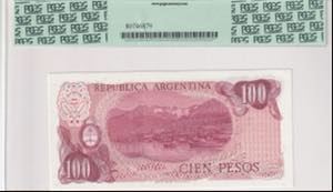 Argentina, 100 Pesos, 1976/1978, UNC, p302b