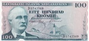 Iceland, 100 Kronur, ... 