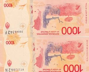 Argentina, 1.000 Pesos, 2017, p366, (Total 2 ... 