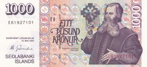 Iceland, 1.000 Kronur, ... 