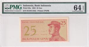 Indonesia, 25 Sen, 1964, ... 