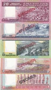 FOLDER, (Total 5 banknotes)