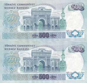(Total 2 consecutive banknotes), In ... 