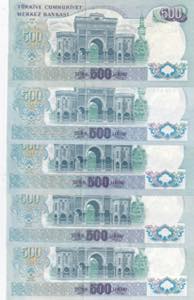 (Total 5 banknotes), In different condition ... 