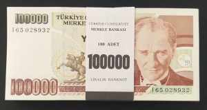 BUNDLE, (Total 100 Banknotes)