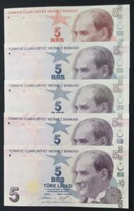 (Total 5 banknotes)