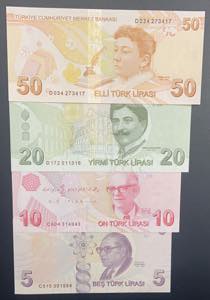 (Total 4 banknotes)