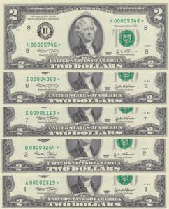 (Total 5 banknotes), ... 