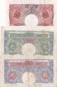 10 Shillings, XF; 1-1 Pound, VF