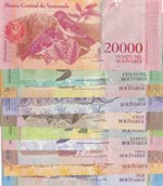 Venezuela, 10 Pieces UNC Banknotes