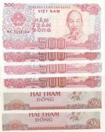 Vietnam, 200 Dong ve 500 ... 