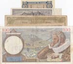 Mix Lot, 5 Pieces Mixing Condition Banknotes