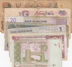 Mix Lot, 7 differant POOR / XF banknotes, ... 