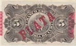 Cuba, 5 Pesos, 1896, UNC, p48b