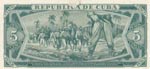 Cuba, 5 Pesos, 1961, UNC, p95s
