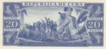 Cuba, 20 Pesos, 1971, UNC, p105a, SPECİMEN