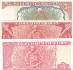 Cuba, 3 Peso (3), 1989/1995/2004, UNC, ... 