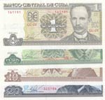 Cuba, 1 Peso, 5 Pesos, ... 
