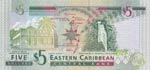 East Caribean States, 5 Dollars, 2008, UNC, ... 