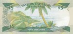 East Caribbean States, 5 Dollars, 1986-1988, ... 