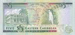East Caribbean States, 5 Dollars, 1993, UNC, ... 