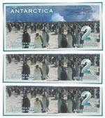 Antarctica, 2 Dollars, 1996, UNC, (Total 3 ... 