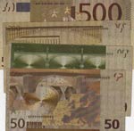Fantasy Banknotes, Souvenir Gold View ... 