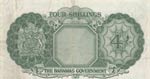 Bahamas, 4 Shillings, 1953, XF, p13b
