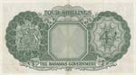 Bahamas, 4 Shillings, 1954, XF- AUNC, p13b