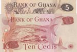 Ghana, 5 Cedis and 10 Cedis, UNC, p15b/ ... 