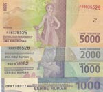 Indonesia, 1000 Rupiah, 1000 Rupiah, 2000 ... 