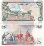 Kenya, 10 Shillings and 50 Shillings, 1989 / ... 