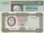 Libya, 5 Dinars and 10 ... 