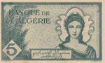 Algeria, 5 Francs, 1942, UNC, p91