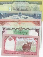 Nepal, 5 Rupees, 10 Rupees, 20 Rupees, 50 ... 
