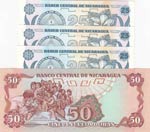 Nicaragua, 4 Pieces UNC Banknotes