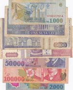 Romania, 7 Pieces Mixing Condition Banknotes