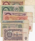Russia, 7 Pieces Mixing Condition Banknotes
