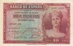 Spain, 10 Pesetas, 1935, ... 