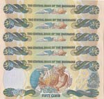 Bahamas, 50 Cents, 2001, UNC, p68, (Total 5 ... 