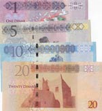 Libya, 1 Dinar, 5 Dinar, 10 Dinar and 20 ... 