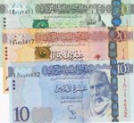 Libya, 10 Dinars, 20 ... 