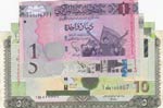 Libya, 1 Dinar, 5 Dinars ... 