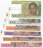 Madagascar, 500 Francs, ... 